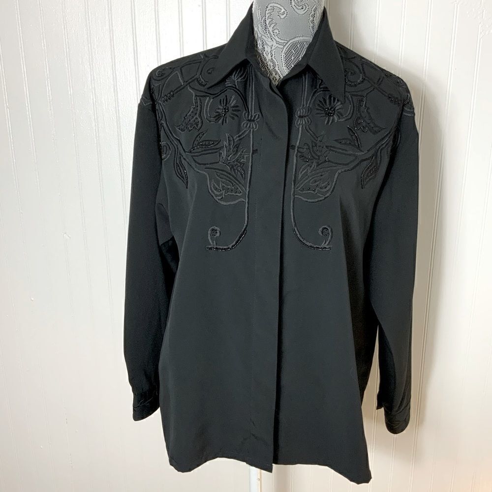 Women’s Vintage Gantos embroidered blouse